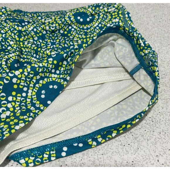 Columbia Omni-Wick shorts ladies M green yellow drawstring waist liner pocket - Picture 7 of 7